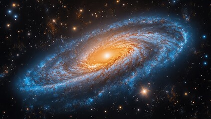 Obraz premium Spiral Galaxy with Cosmic Space.