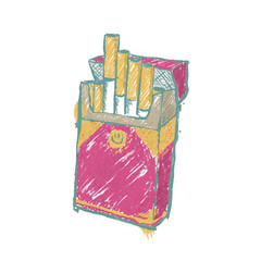 cigarettes on white illustration