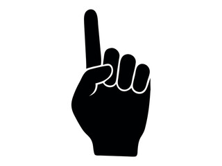Black and white hand pointing upwards, a simple gesture. hand, finger, pointing, index finger, gesture, black and white, illustration, graphic, design, art,  silhouette hand pointing upwards against.