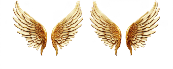 Golden wings png shiny wings png metallic wings png angel wings png fantasy wings png decorative wings png bright golden wings png transparent background image