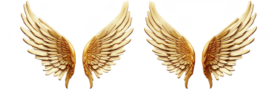 Golden wings png shiny wings png metallic wings png angel wings png fantasy wings png decorative wings png bright golden wings png transparent background image