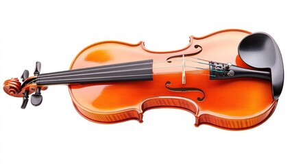 Fototapeta premium Violin on white background
