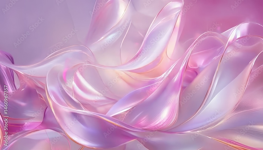 Poster abstract patterns of flowing pastel colors create a serene and tranquil atmosphere in a visually cap