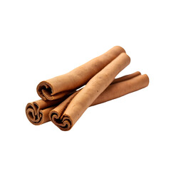 Sri Lankan cinnamon isolated on transparent background