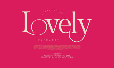 Romantic and elegant serif font with soft curves and stylish ligatures, ideal for wedding invitations, branding and fashion projects