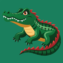 crocodile vector
