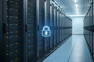 Data Center Server Room Security Network Infrastructure and Cyber Protection