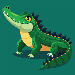 crocodile vector
