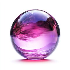 Crystal orb, landscape inside