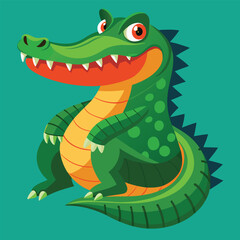 crocodile vector
