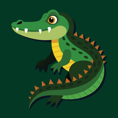 crocodile vector
