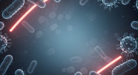 Microscopic battle laser zaps microbes