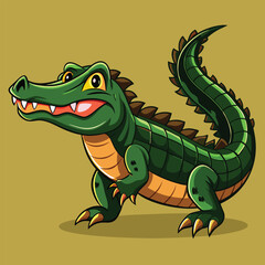 crocodile vector
