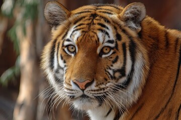 Fototapeta premium Close-up portrait of a magnificent tiger.