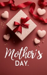 Elegant Gift Box with Ribbon for Mother's Day Celebration