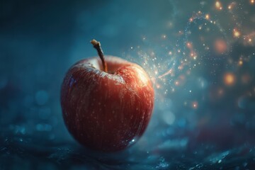 A magical  bathed in sparkling, ethereal light.