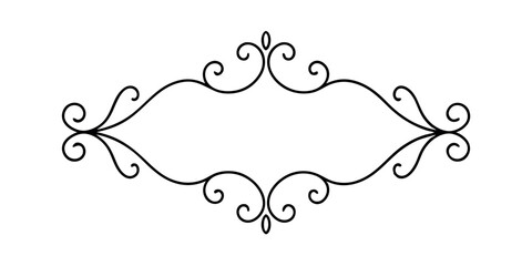 vector frame with floral ornament Victorian 