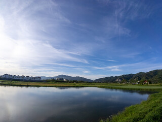Scenic Lake and Mountain Landscape Reflection