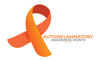 Autoinflammatory awareness month. background, banner, card, poster, template. Vector illustration.
