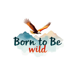 Obraz premium Illustration of mountain with typography vector graphic for tshirt or apparel