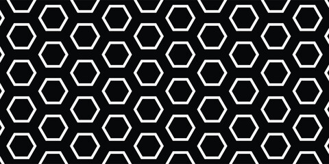 Honeycomb pattern. Seamless hexagons texture. Vector art.