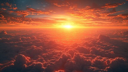 Fototapeta premium Space shuttle launching through the clouds into a starry night, cinematic shot.,generative ai illustration