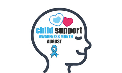 Child Support Awareness Month. background, banner, card, poster, template. Vector illustration.