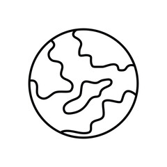 Global Reach icon vector stock illustration