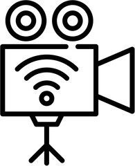 Social Network icons. Network Cloud, Security and Global line icon. Vector illustration. Editable stroke. stock illustration