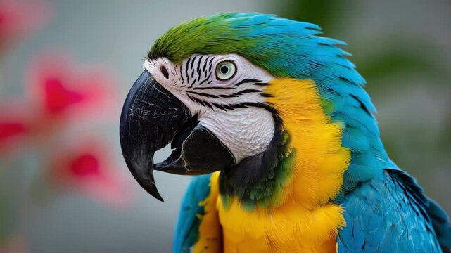 The Strikingly Colorful Parrot