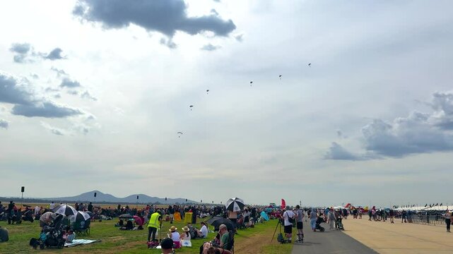 Parachute Display at Avalon Airshow in Geelong