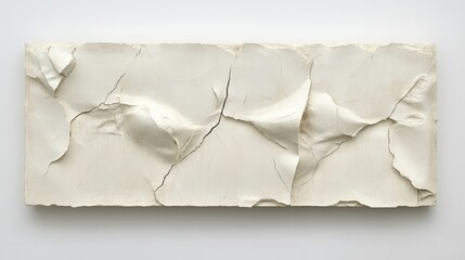 Obraz premium Broken stucco with sandy finish showcasing deep structural cracks