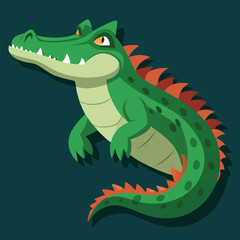 crocodile vector
