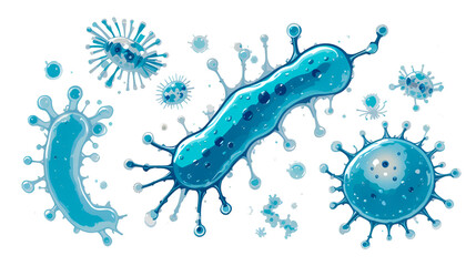 bacterias vector icon isolated on white background