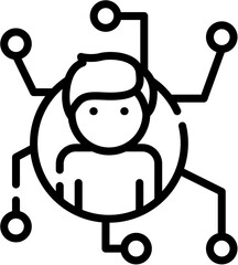 SEO And Marketing icons. Dollar, Customer Service, Analytics and Worldwide line icon. Vector illustration. Editable stroke. stock illustration