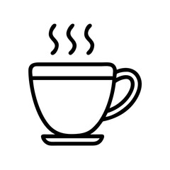 Coffee cup Icon isolated on white