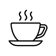 Coffee cup Icon isolated on white