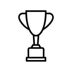  trophy Icon isolated on white