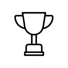  trophy Icon isolated on white