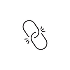 Link icon . Internet URL or webpage url link icon. Link icon vector for web, computer and mobile app.  