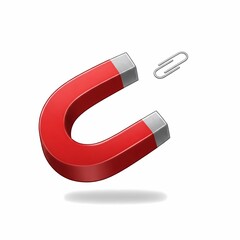 Creative Magnets and Paper Clip Illustration