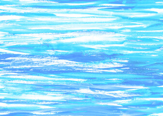 水色の水彩背景 