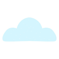 An abstract blue cloud illustration with a soft gradient effect, perfect for graphic design, decoration, or creative visual projects.
