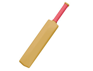 cricket bat icon 3d illustration render