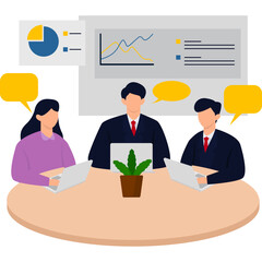 Business Discussion Illustration