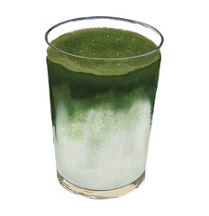 Matcha Green Tea Beverage Dessert Vector Design