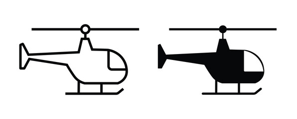 Helicopter icon set. copter icon vector illustration

