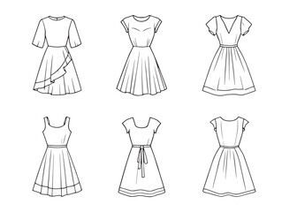 Linen Muse line art illustration featuring elegant abstract female design