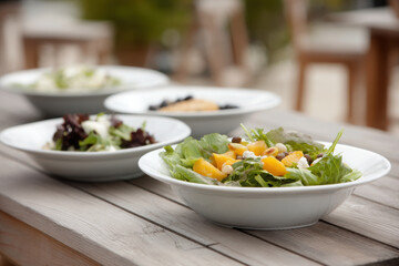 vibrant and colorful arrangement of balanced meals featuring fresh fruits and vegetables
