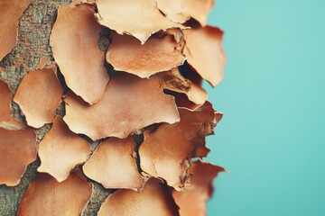 Close-up view of a textured tree trunk bark.